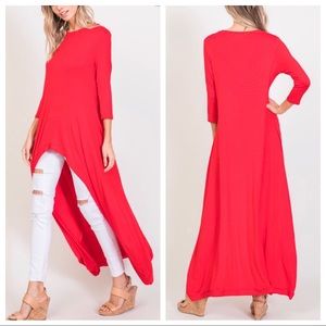 37 Gorgeous High Low 3/4 sleeves tunic